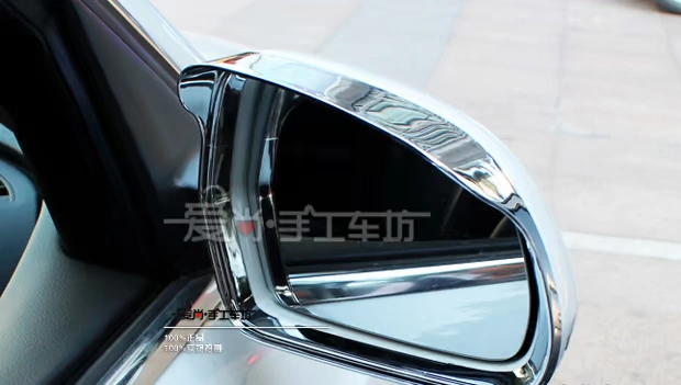 Gương chiếu hậu không mờ Audi Q3 khung trang trí dải sáng Audi q3 sửa đổi đặc biệt gương chiếu hậu che mưa che mưa mày - Mưa Sheld