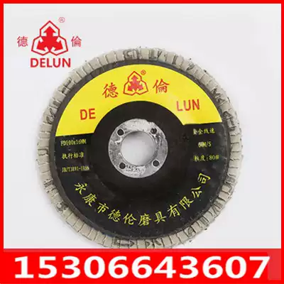 80# Delun brand 100 leaf FD100X16mm all resin emery cloth elastic mesh cover sheet wheel polishing sheet