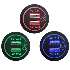 Модификация автомобиля RV QC3.0USB Smart Fast зарядка автомобиля зарядное устройство 12 В Метр метр тип-C+PD Зарядка автомобиля.