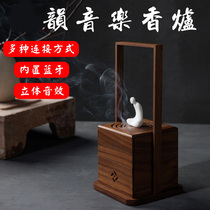 Wise Classical Music Machine Bluetooth Card Player Usb Connection Sound Small Creative Incense Stove Speaker Old portable incense stove tray Incense Stove Cicadas for Home Charging Wireless mp3