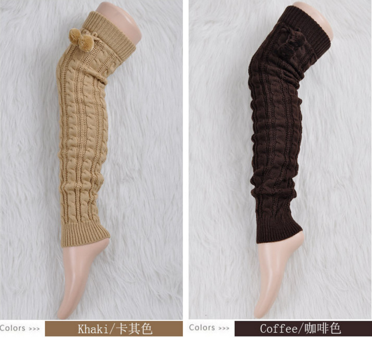 Trên tất đầu gối mùa thu vớ Nhật Bản dài socks vớ cao màu trắng đại học ấm áp dày dệt kim vớ dễ thương tất đùi