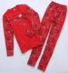 Trẻ em năm sinh đồ lót màu đỏ 12 tuổi cậu bé trai cô gái bông Lycra quần áo mùa thu màu đỏ lợn năm khoai lang nhỏ áo lót trẻ em