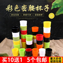 Melamine cup Drop-proof cup Restaurant melamine tableware Color mouth cup Tea cup Hotel wine glass Hotel plastic cup