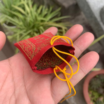 Protective blessing bag embroidered bag red mini sachet bag brocade bag portable jewelry bag