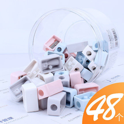 Del mini pencil sharpener for primary school students with pencil sharpener cute small pencil sharpener