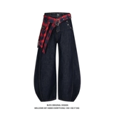 Миллиардер Bufu Американская клетчатая клетчатая клетчатая клетчатая клетчатая клетчатая клетчатая клетчатая клетчатая клетчатая клетчатая клетчатая клетчатая джинсы Мужчины и женщины чистящий