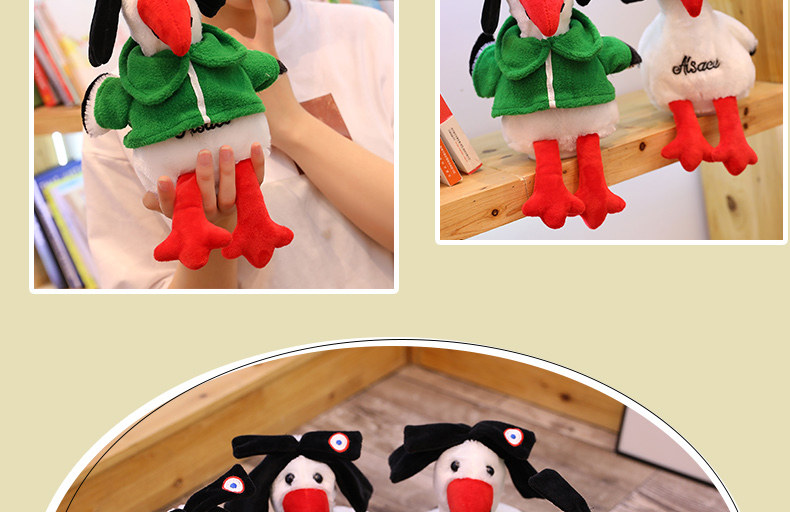 Red Repeating Chicken Plush Toy Image 3
