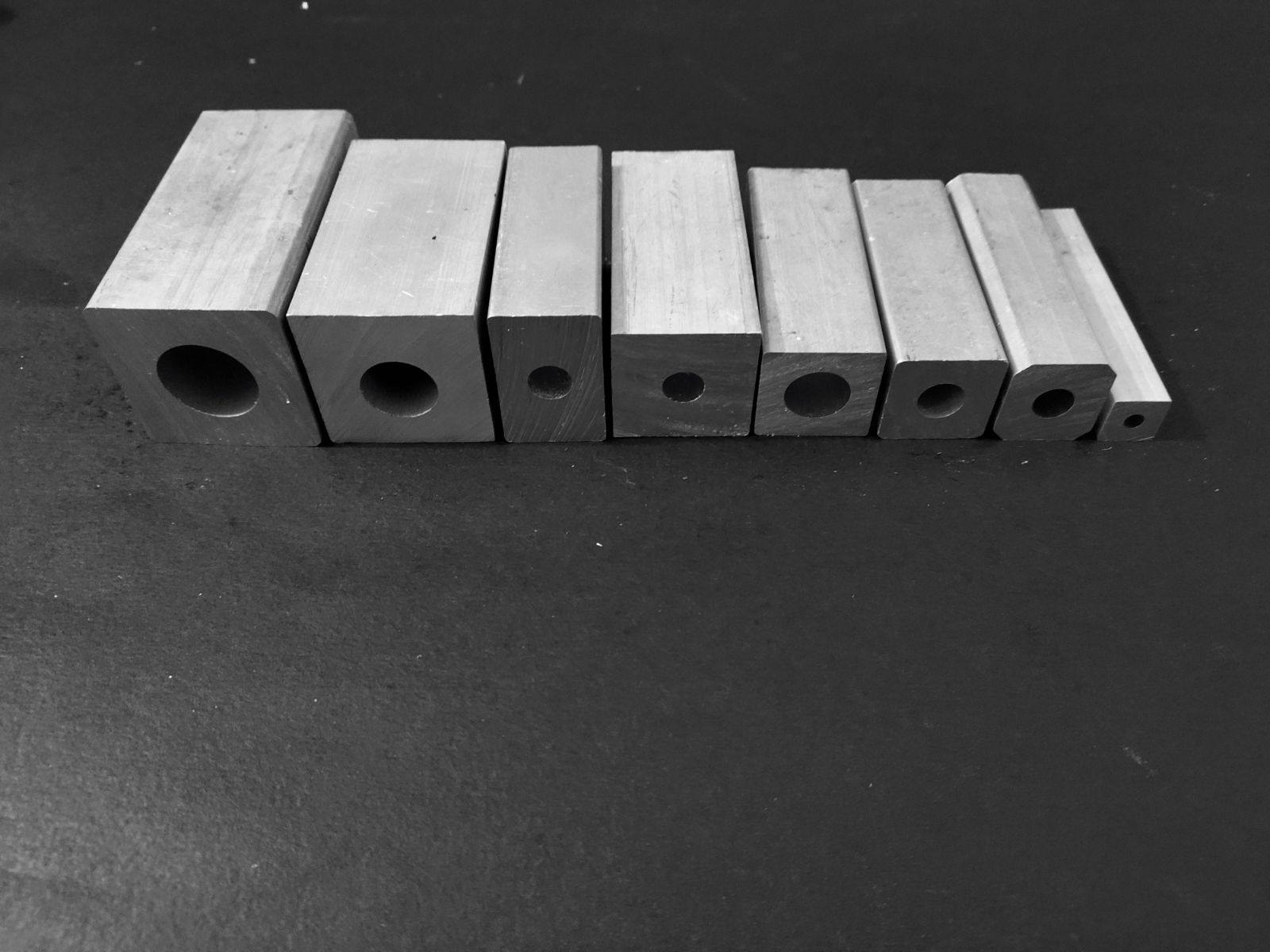 There are 54*54 external and inner circle single hole aluminum alloy square tube square bar aluminum tube aluminum bar aluminum profile single hole channel