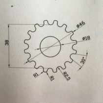 In stock Gear tube Aluminum profile Aluminum material Aluminum rod Aluminum alloy profile Profile Aluminum pipe
