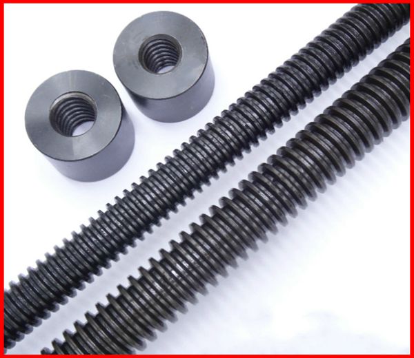 T45*8-T60*8 ladder screw screw screw T type screw rod positive or anti-dental flange nut