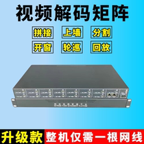 Surveillance Video decoder 4 16 HDMI coded network matrix compatible Haikang Dahua 4K digital upper wall