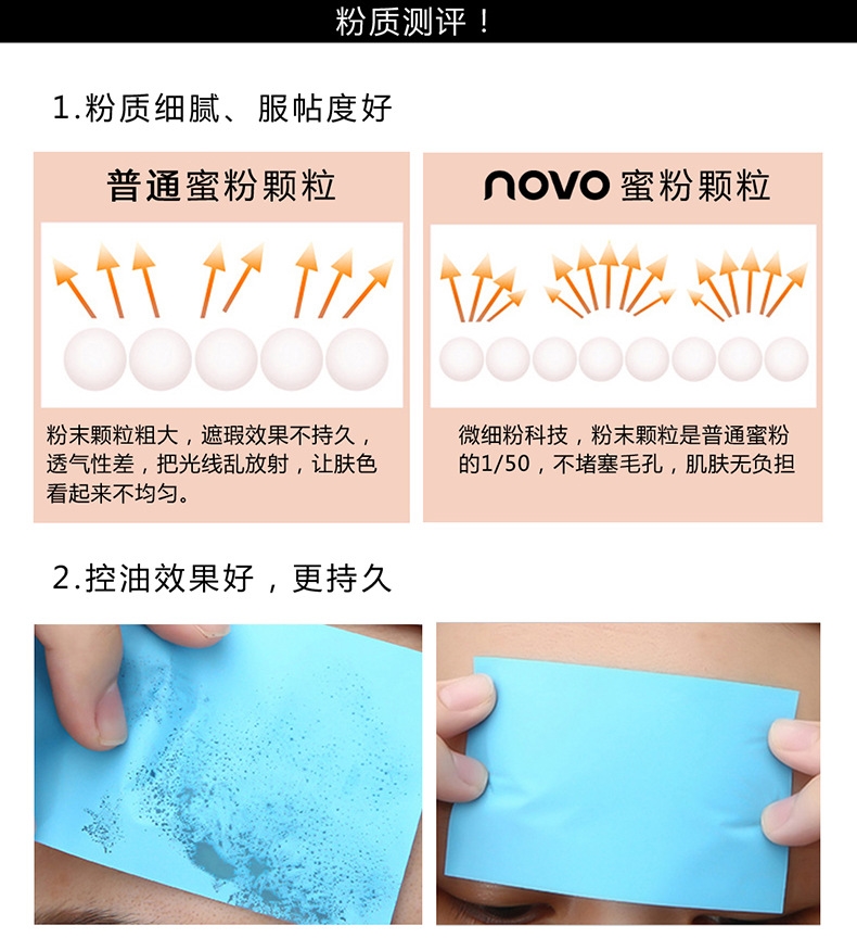 Phấn trang điểm xuyên biên giới NOVO5189 Si Gongge set phấn trang điểm 12g phấn phủ lỏng bốn màu phấn trang điểm kiểm soát độ ẩm giữ ẩm - Quyền lực phấn nén gucci