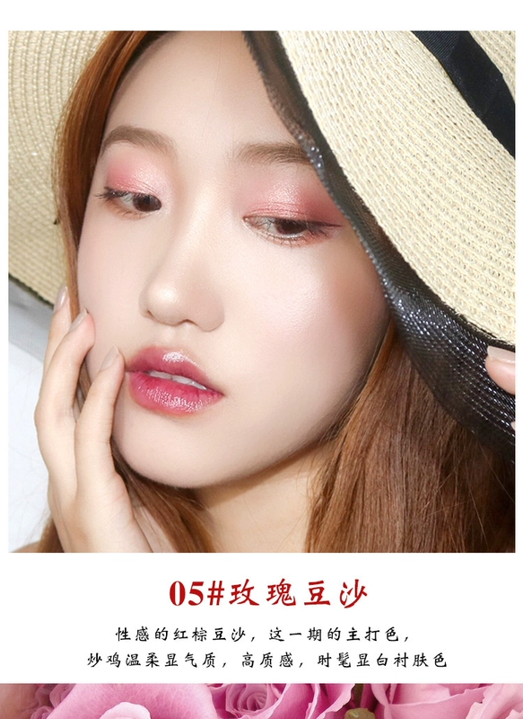 Trang điểm NOVO5227 Camellia Hydrating Mirror Lip Gloss Lasting Moisturising Beauty No Decolorizing Lip Gloss - Son bóng / Liquid Rouge