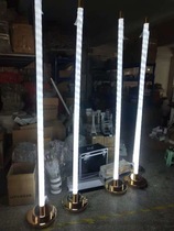 Bar Dot Dance Bar Gogo Atmosphere Point Stage Nightclub Ktv White Light Steel Tube Dance Seven Colorful Luminous Stick Moving Stage