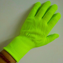 Bar fluorescent gloves night fluorescent green nylon gloves night show Karaoke Special fireworks atmosphere props gloves