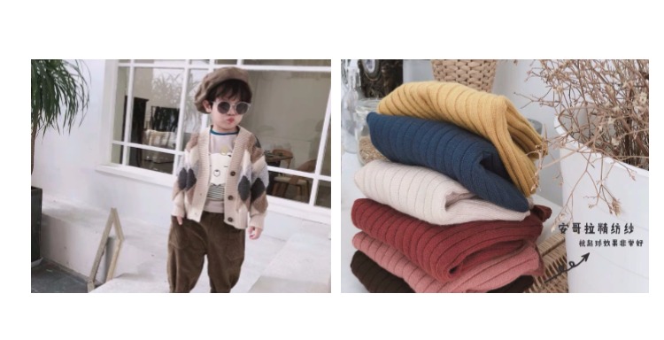 Quần bé gái mùa thu 2018 mới bé nhung kẻ rộng giản dị thường nở hoa trẻ em quần Hàn Quốc đồ bé trai
