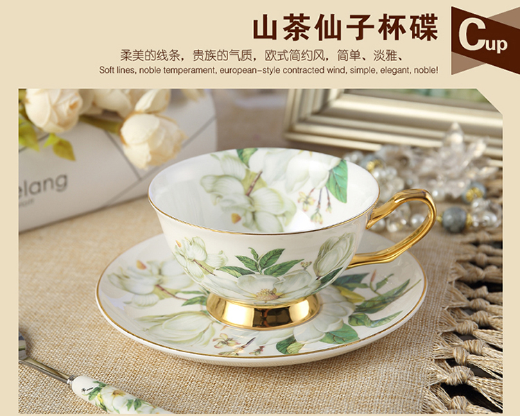 Bộ tách cà phê xương Trung Quốc sáng tạo cao cấp Anh tách trà đỏ Châu Âu cốc cà phê bằng gốm - Cà phê phin ca phe