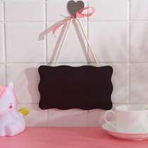 ZAKKA pastoral style wood crafts solid color listing message blackboard mini small decorative pendant