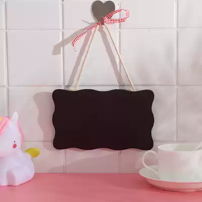 ZAKKA pastoral style wooden craft gift decoration solid color listing message blackboard mini small decorative pendant