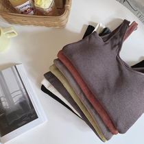 Strange uncle (with a small stove in autumn and winter) large elastic thick warm vest female v collar wool ring plus velvet base