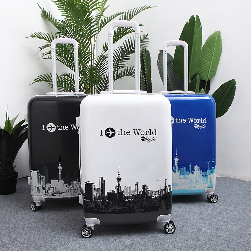 Phiên bản tiếng Hàn của chiếc xe đẩy dễ thương retro siêu nhẹ học sinh nhỏ nam nữ và hành lý mật khẩu vali nhỏ tươi - Va li vali xiaomi passport