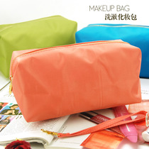 Female Candy Color Hand-carrying Canvas Wash Bag Stroll Around The Street Hand Carry Bag Containing Makeup Bag Debris zero Money bag long wallet