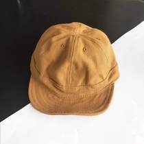 OK Homemade American Retro Port Wind soft top canvas Short-edge curbside pure color doing old days Duck Tongue Cap for men and women