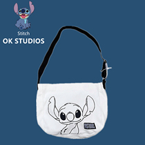 OK Original Joint Limited Edition Limited History Dice Pattern Tide Cartoon Skew Satchel Cloth Bag Men and women Students Schoolbags Ins Wind