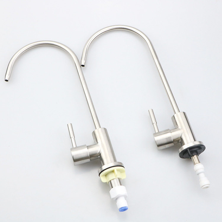 Water purifier 2-point tap American 304 stainless steel water purifier two-point tap direct drinking water RO water filter accessories