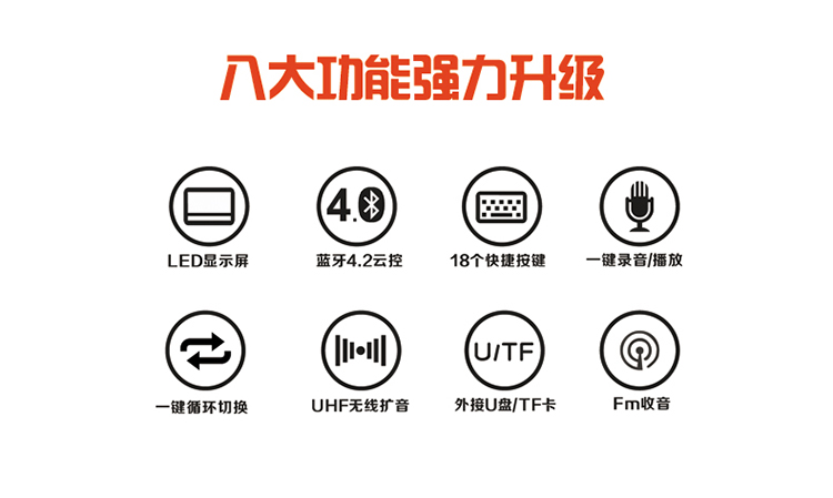 AKER yêu thích lớp AK87W Bộ khuếch đại không dây Bluetooth, giáo viên dạy nhạc di động vuông - Trình phát TV thông minh cục phát wifi 4g viettel