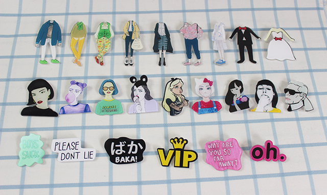 Broche femme en plexiglas - Ref 1179023 Image 6