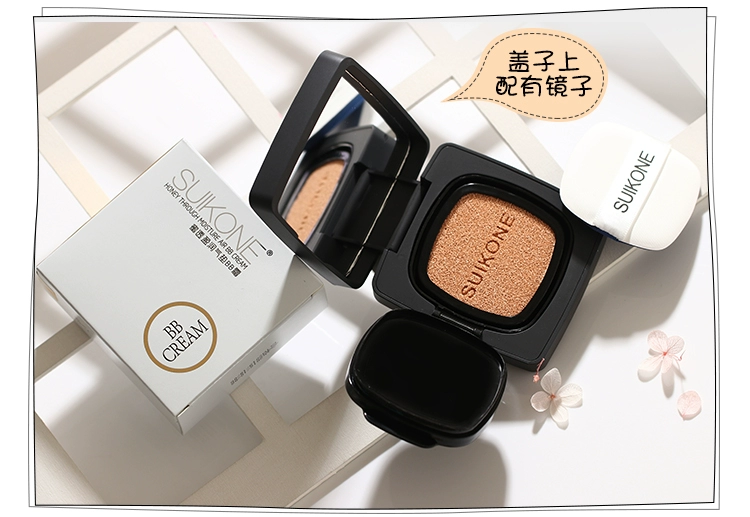 Air cushion BB cream gouache trang điểm che khuyết điểm nude cô lập mạnh mẽ giữ ẩm cc chất lỏng nền lâu trôi không trắng sáng không tẩy trang kem nền bb stick