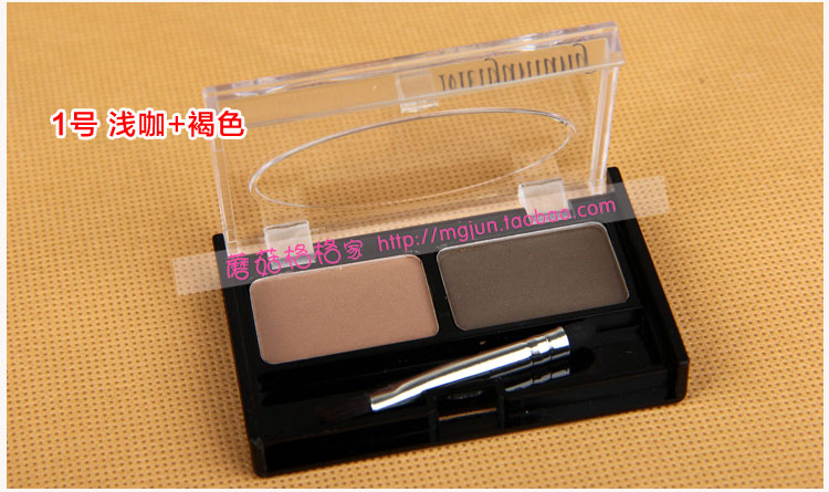 Hai màu lông mày bột chính hãng không thấm nước và mồ hôi-proof lông mày bút chì lông mày bột nhuộm lông mày kem thrush kéo dài không thấm nước không trang điểm kẻ chân mày phẩy sợi