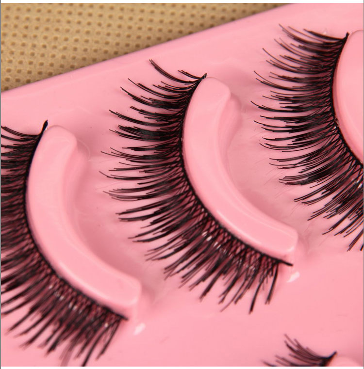 P01 Đài Loan handmade Nhật Bản siêu nhiên dày trang điểm nude đơn giản trang điểm nhẹ chất lượng chéo lông mi giả các loại mi giả tự nhiên