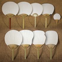 White fan pure white diy group fan blank painting Group fan double-sided hand-painted white fan Palace fan hand-painted advertising fan customization
