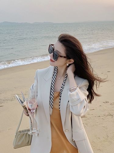 Костюм, пиджак классического кроя, в корейском стиле