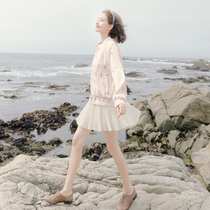 Big Xi homemade Spring 2019 new casual baseball uniform womens long loose top long sleeve Star coat tide