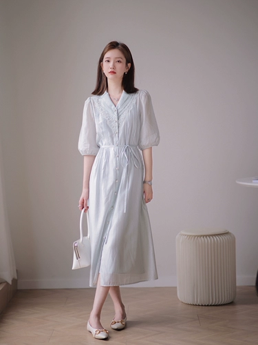 赵大喜 Весеннее платье, рубашка, (в наличии на складе), французский стиль