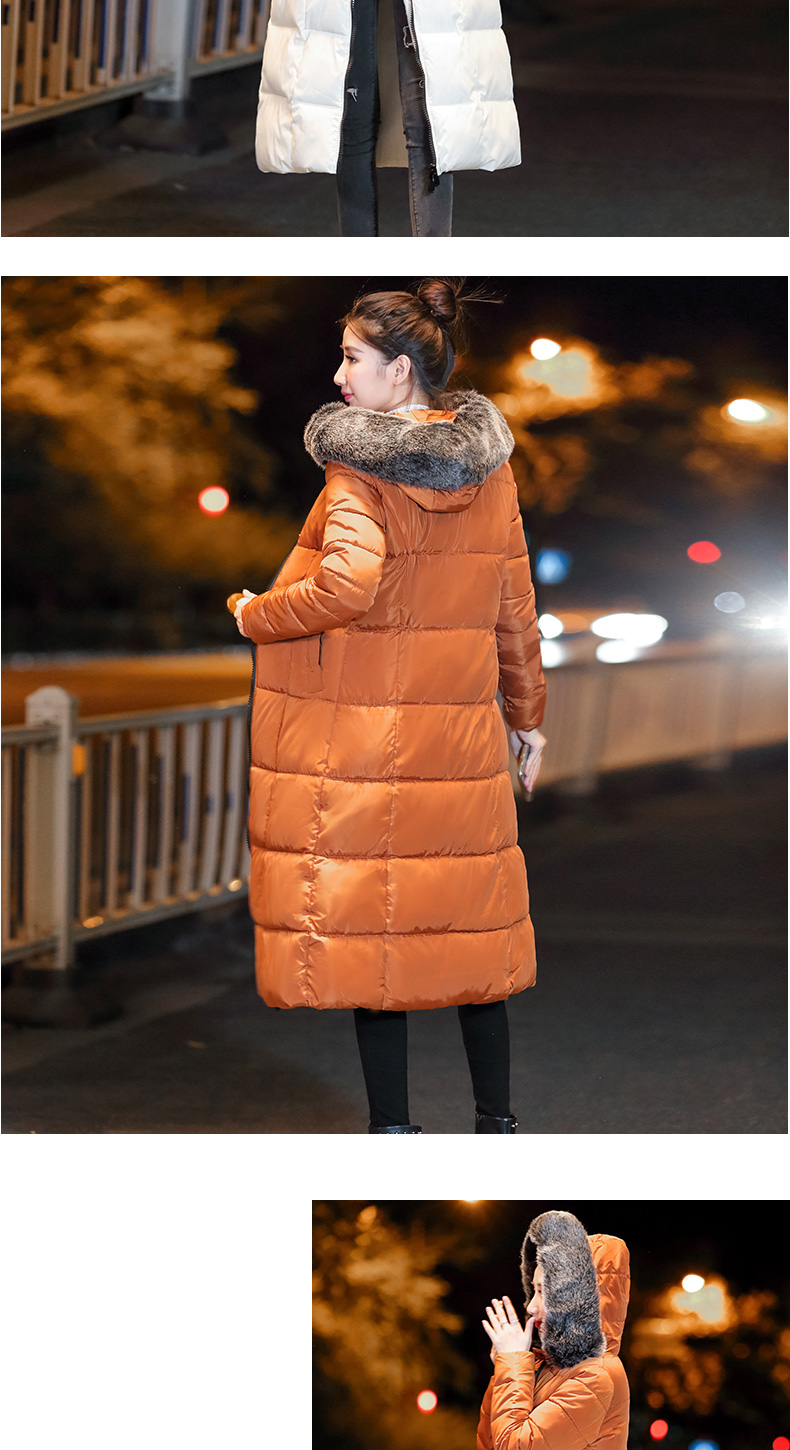 Cotton nữ 2018 mới mùa đông phiên bản Hàn Quốc của miếng đệm cotton dày xuống dài Áo khoác cotton dài đến đầu gối áo phao dài nữ
