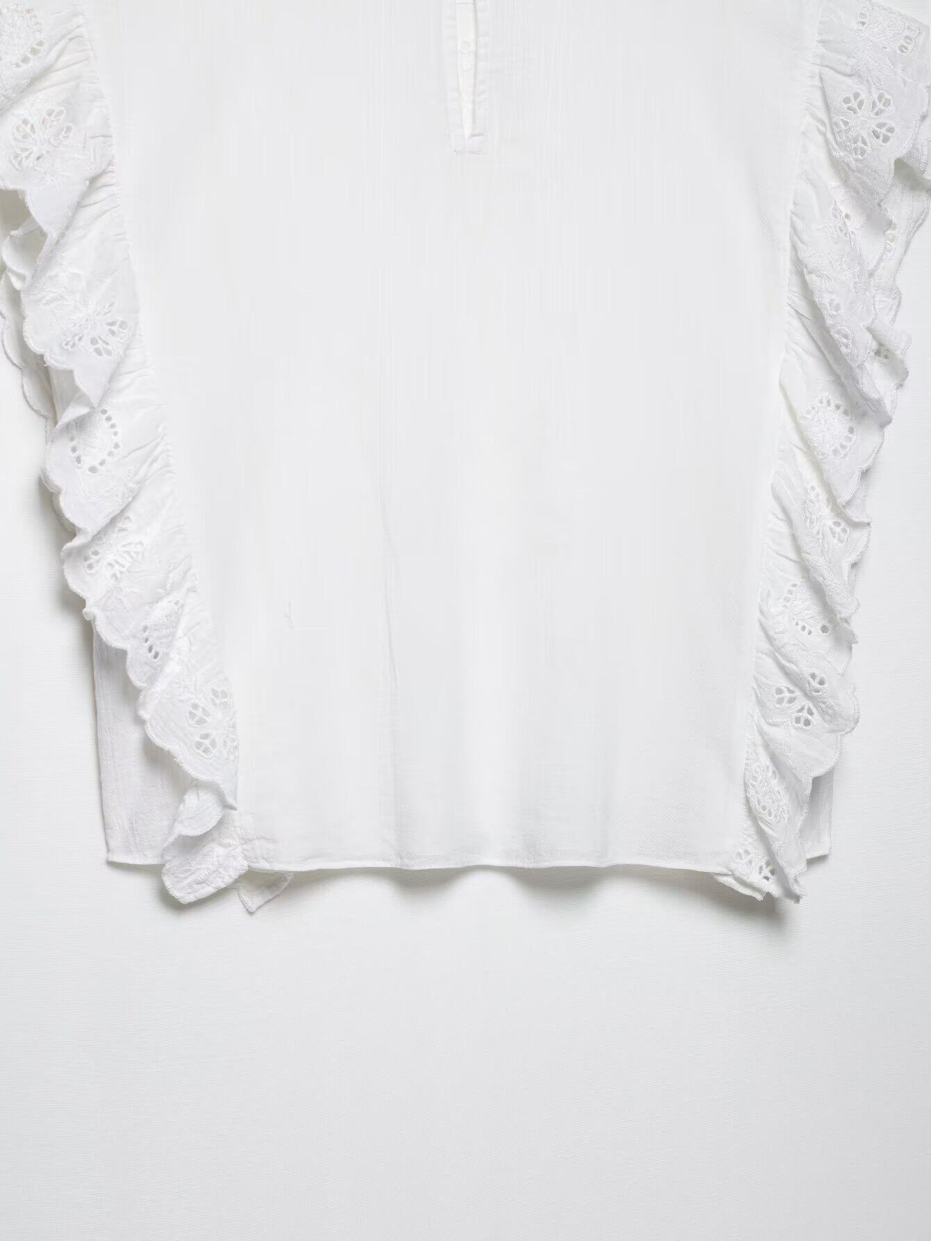 Стильные костюмы kaslead 新款 女装 欧美风刺绣镂空上衣半身裙裤 5107051 4786059