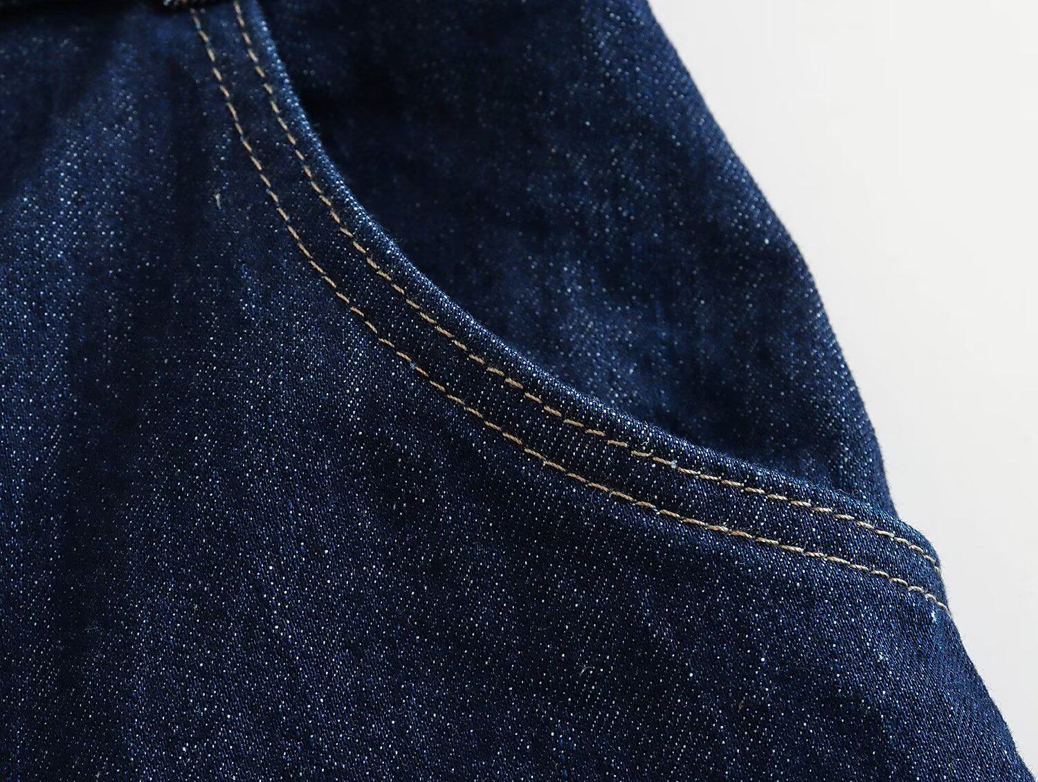 Боди/брюки kaslead 新款 女装 欧美紧身心形领胸衣式牛仔连体裤 2553069 407