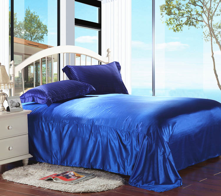 200 ngày lụa đích thực màu rắn lụa quilt cover mảnh duy nhất băng lụa quilt cover giường đôi duy nhất 1.5 giường 笠 mùa hè