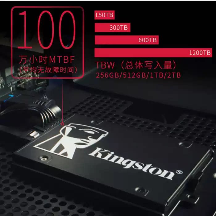 SSD накопитель Kingston KC600 256 ГБ 2.5" SATA