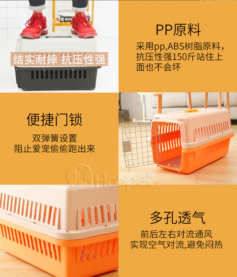 Mèo hộp không khí mèo lồng mèo di động lồng tay ra con chó nhỏ chó nhỏ - Cat / Dog hàng ngày Neccessities 	bát ăn cho chó poodle	
