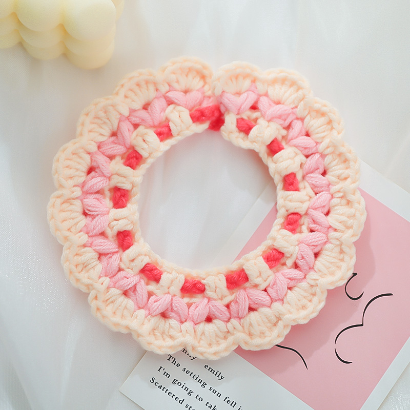 Pet hair line Item Circle Puppet kitty Woven Cute Neck Sleeve Accessories small puppies Neck Ring Knitted Adornment