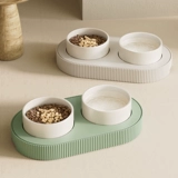 Керамическая двойная миска для домашних животных Teddy, корм для собак и резервуар для воды, закуски для котят и защита от воды, миска для риса шейного позвонка