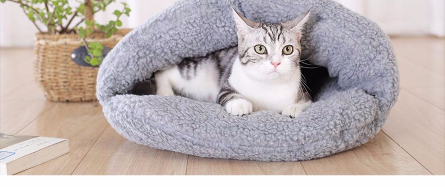 Mèo mèo mèo túi ngủ đóng cửa thú cưng mèo nhà mèo phòng ngủ sâu cũi lưới đỏ in mùa hè nguồn cung cấp mùa hè - Cat / Dog hàng ngày Neccessities bình nước du lịch cho chó
