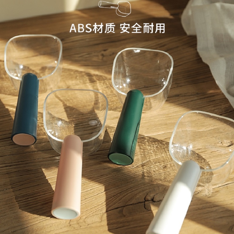 Cat food Dual-purpose closure with grain spoon teddy gold wool pooch Scale Grain Spoon Pet Zero Food Shovel