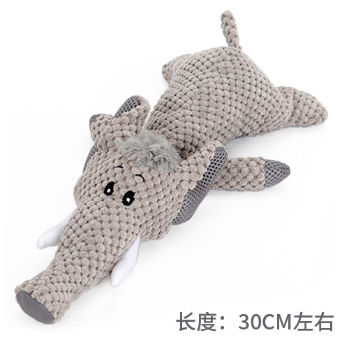 Prone PostureDog Toys Bite resistance a molar tooth Vocalization Dog Relieve boredom Artifact Kirky puppy Golden hair Large dog Pets Plush articles