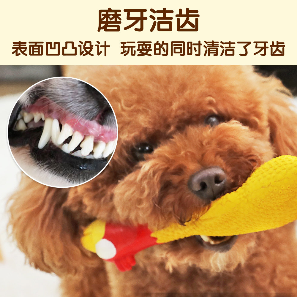 尖叫鸡狗狗玩具:🚨幼犬磨牙神器,泰迪柯基最爱的发声玩具鸡!🎉-发声玩具-淘宝好物网